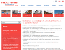 Tablet Screenshot of nedcranes.com